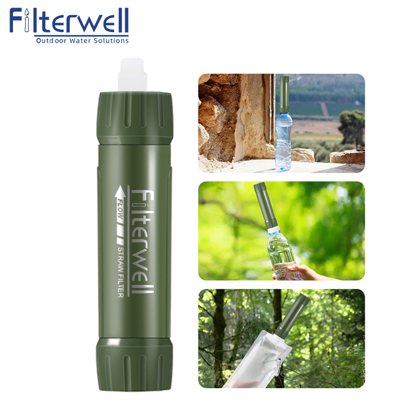 Filterwell Green Mini Travel W - Water Purification Straw ulasan dan harga