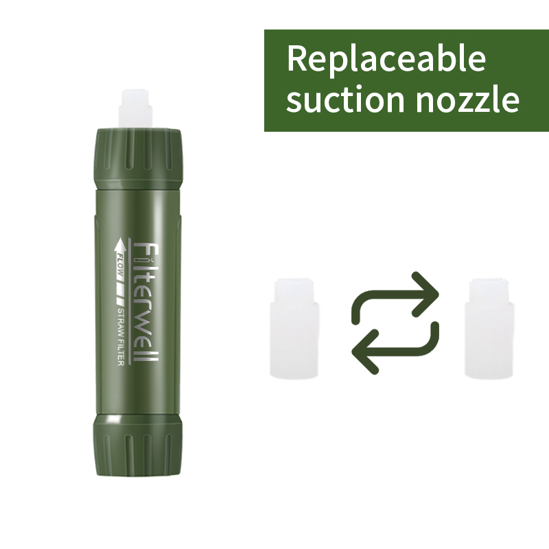 Filterwell Green Mini Travel W - Water Purification Straw ulasan dan harga